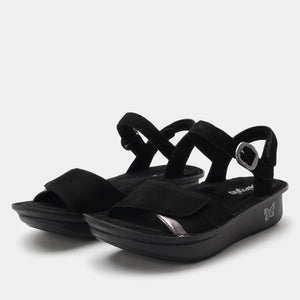 Klementine Black Sandal - Alegria Shoes