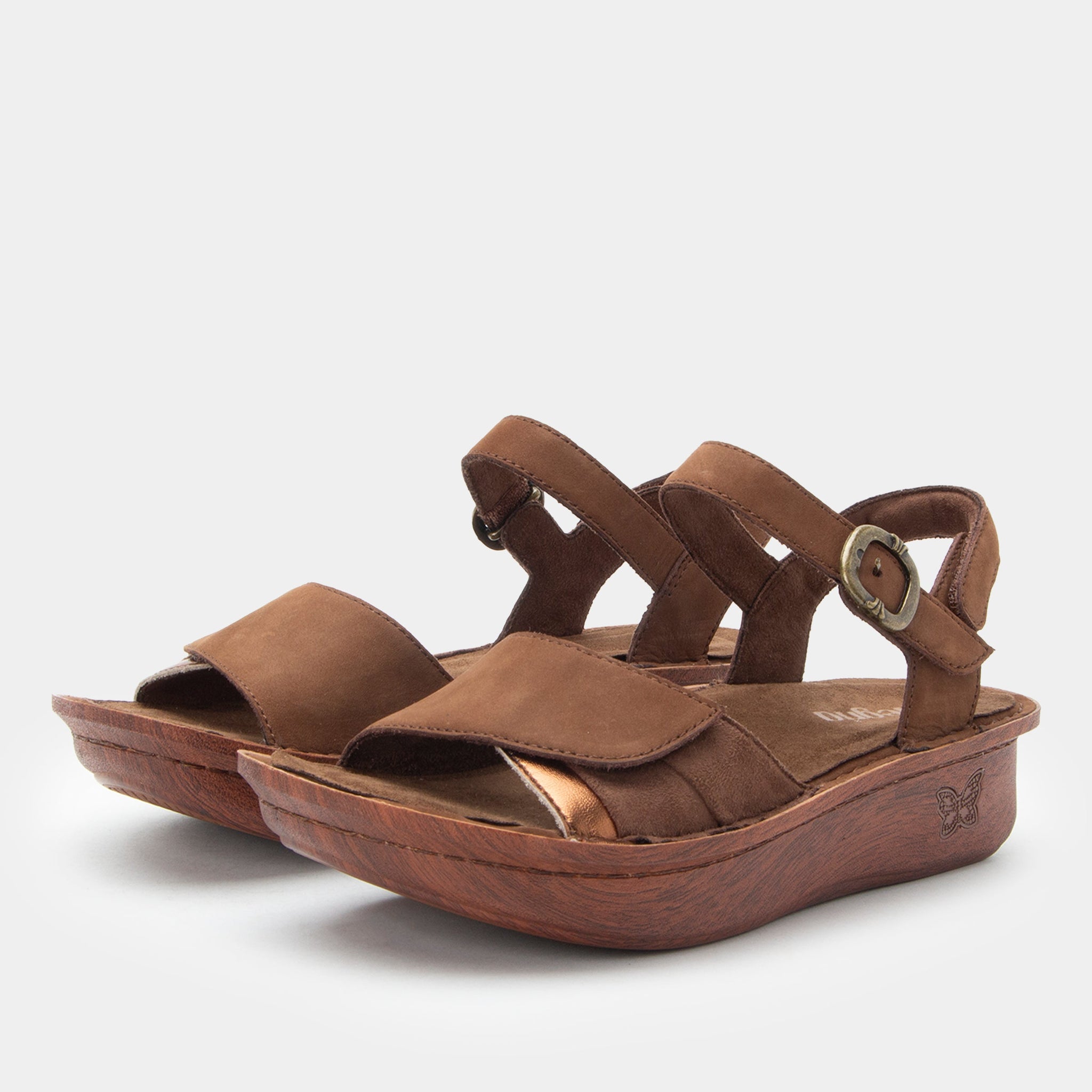 Klementine Pecan Sandal - Alegria Shoes