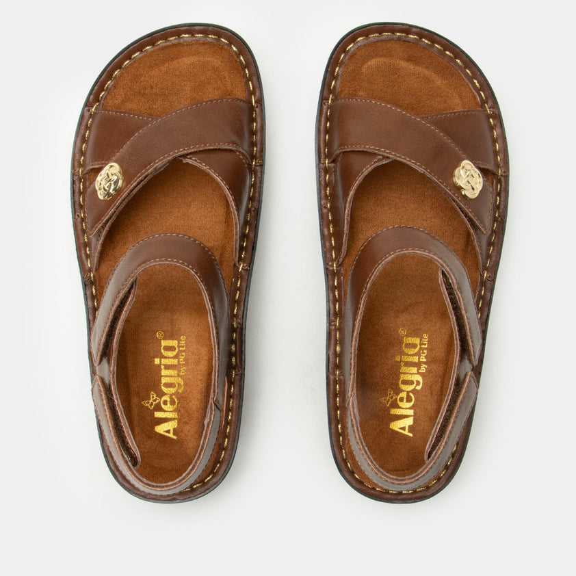 Kelsi Marrone Sandal - Alegria Shoes