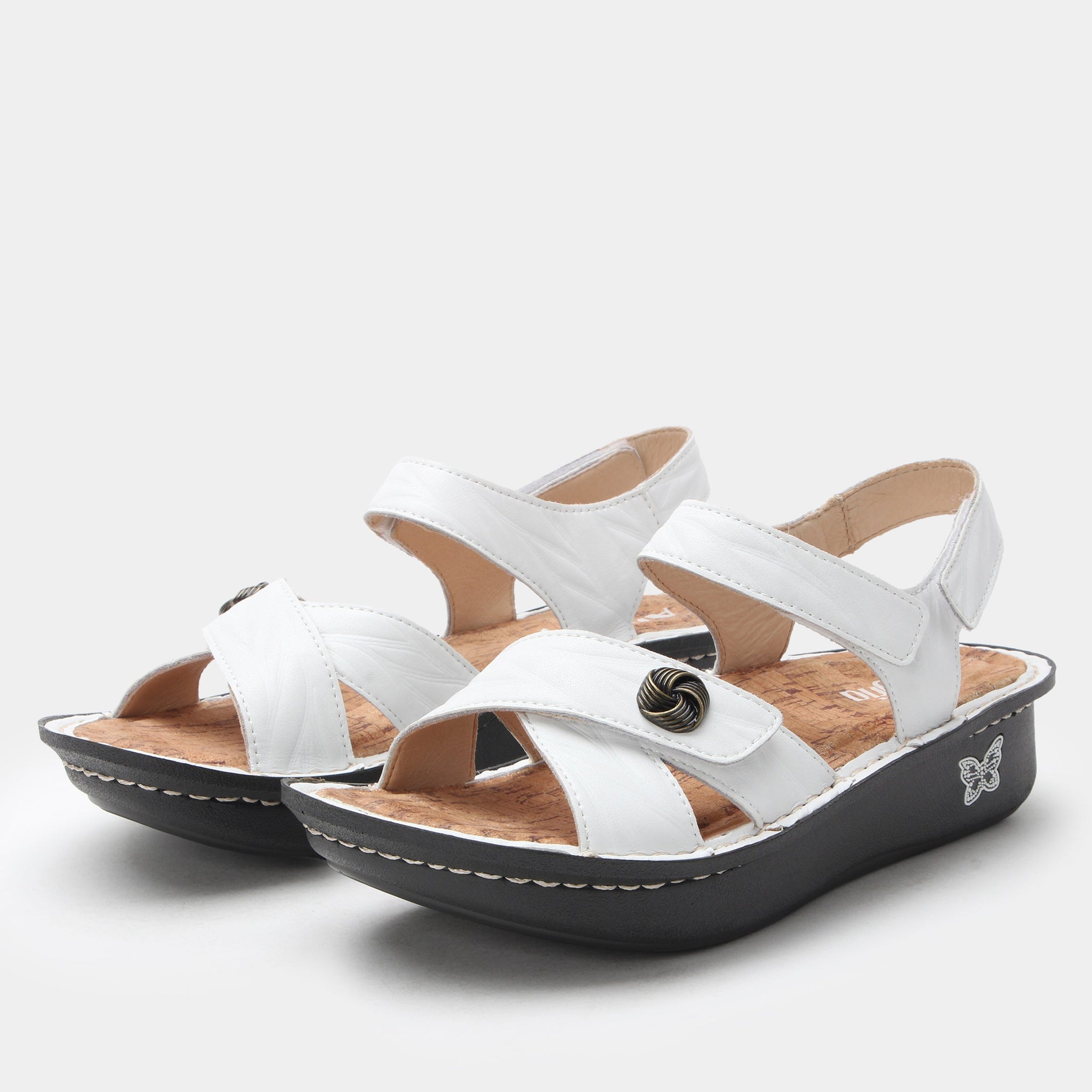 Kelsi Fondly White Sandal - Alegria Shoes