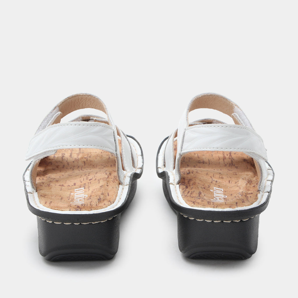 Kelsi Fondly White Sandal | Alegria Shoes