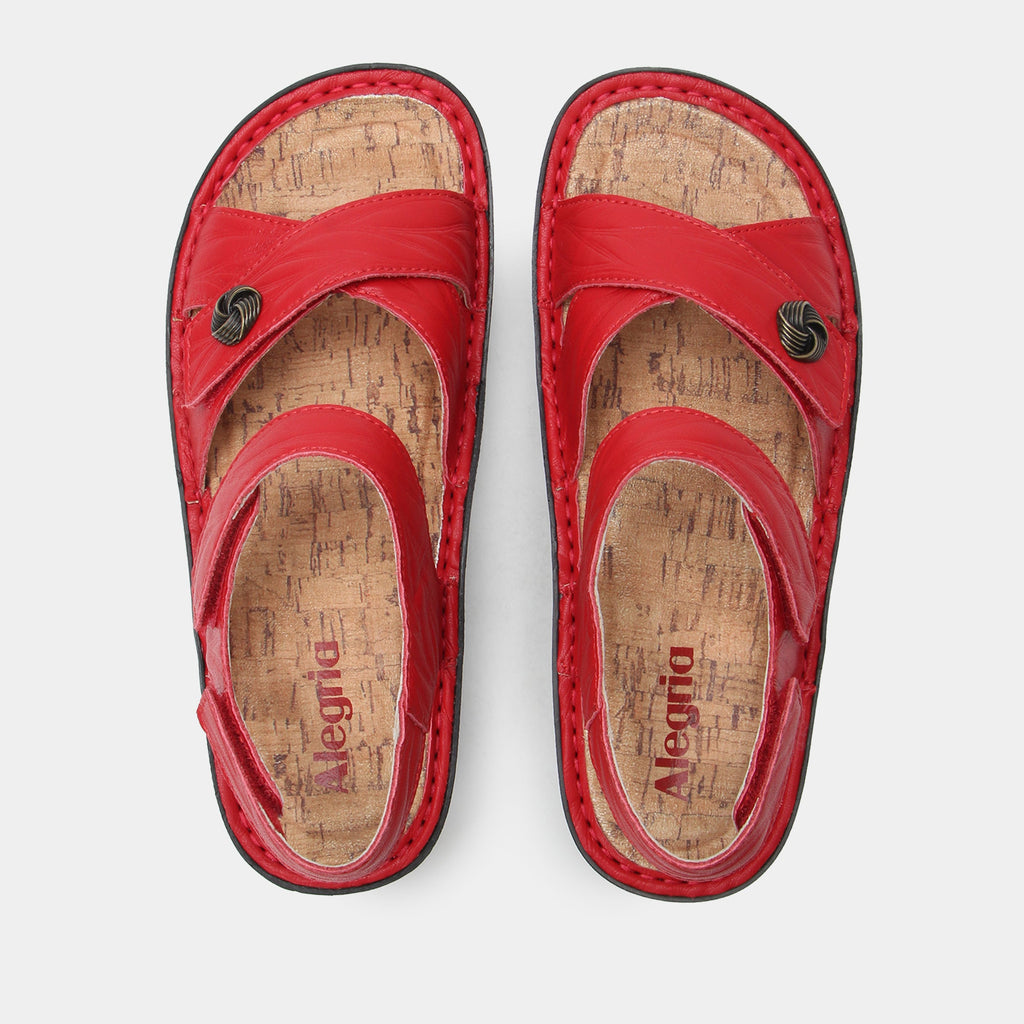 Kelsi Fondly Red Sandal | Alegria Shoes