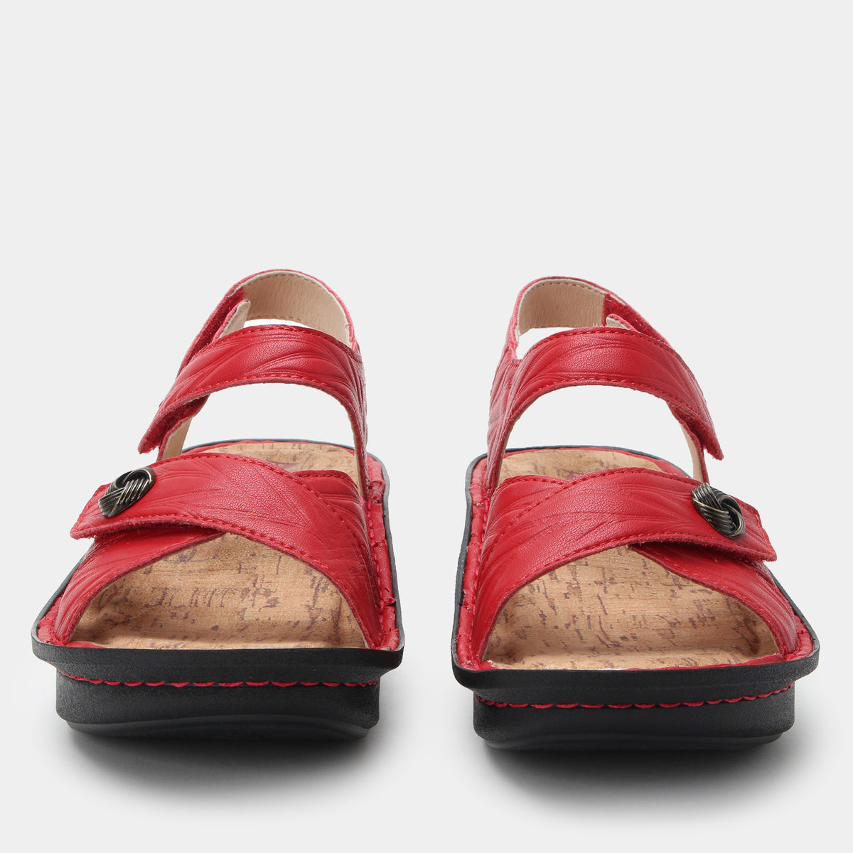 Kelsi Fondly Red Sandal | Alegria Shoes