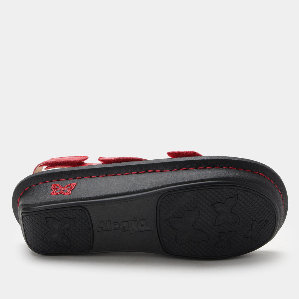 Kelsi Fondly Red Sandal | Alegria Shoes