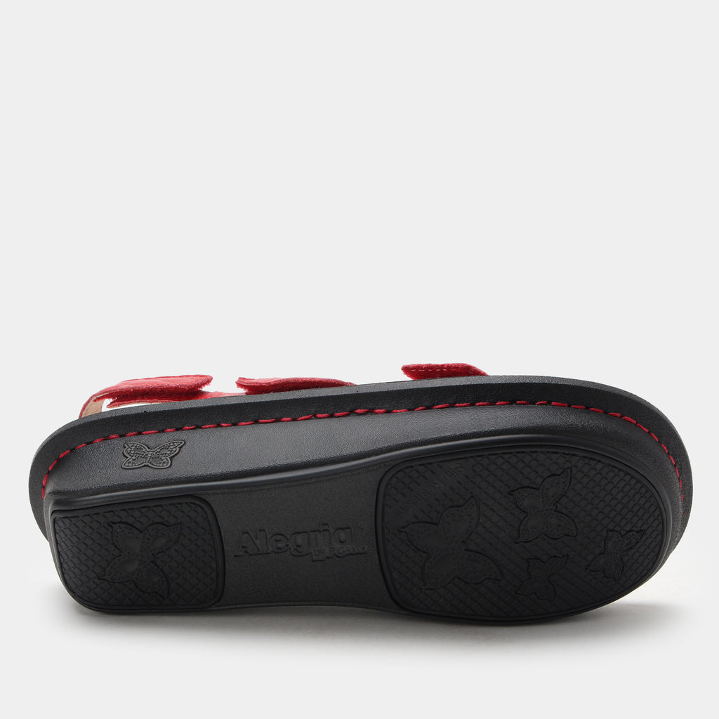Kelsi Fondly Red Sandal | Alegria Shoes