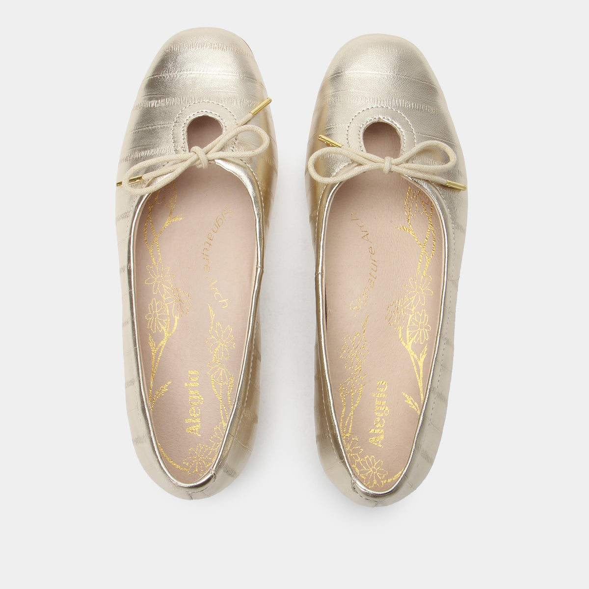 Leilah Gold Shoe | Alegria Shoes