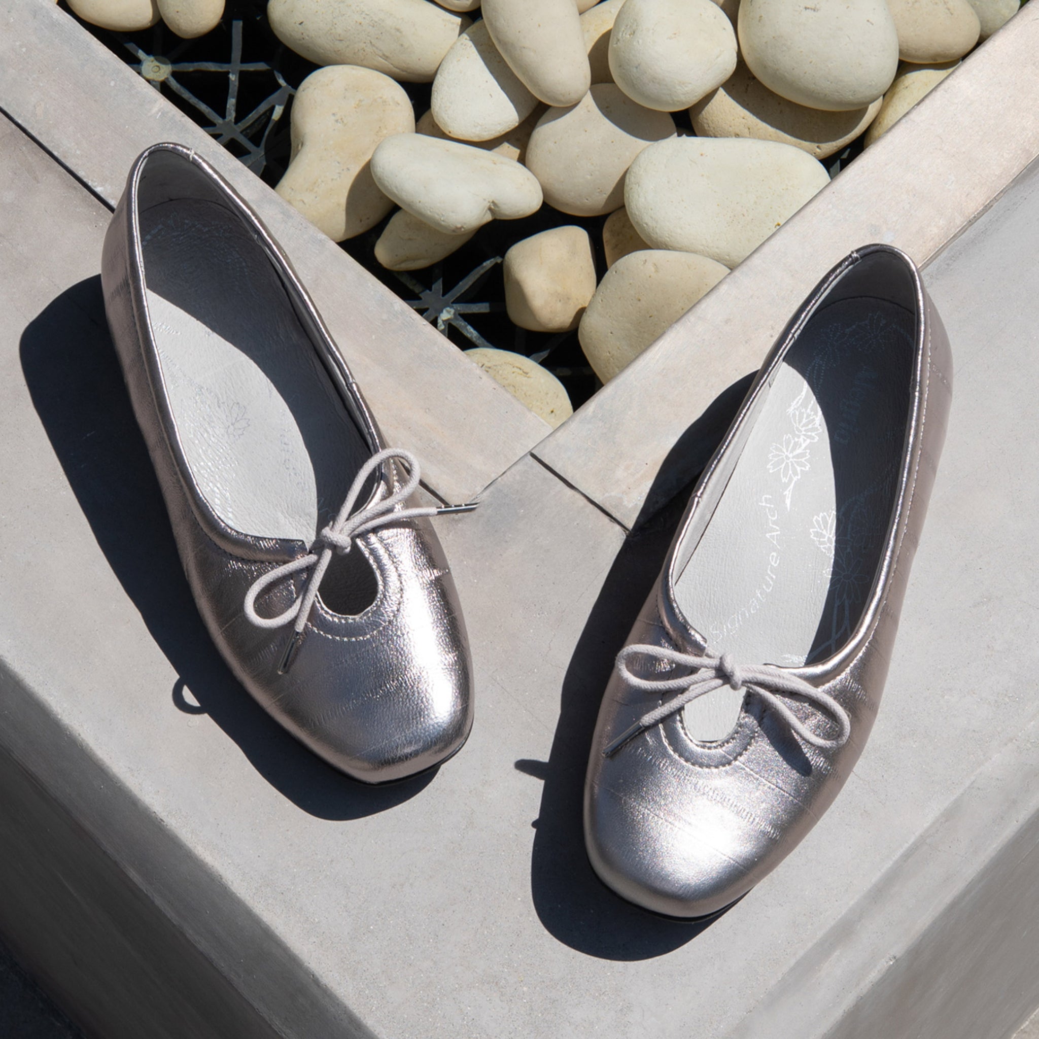 Leilah Platinum Shoe - Alegria Shoes