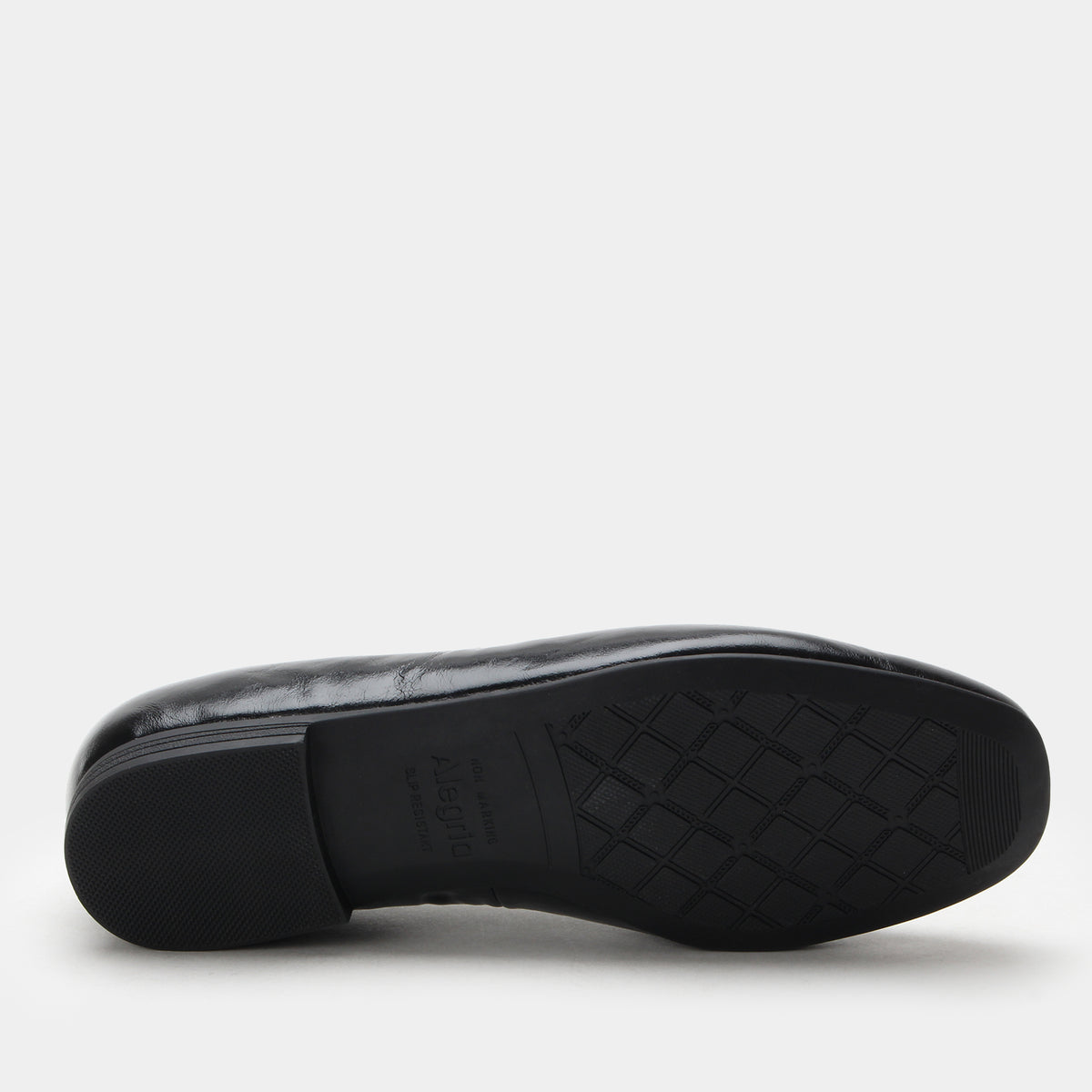 Leilah Black Gloss Shoe | Alegria Shoes