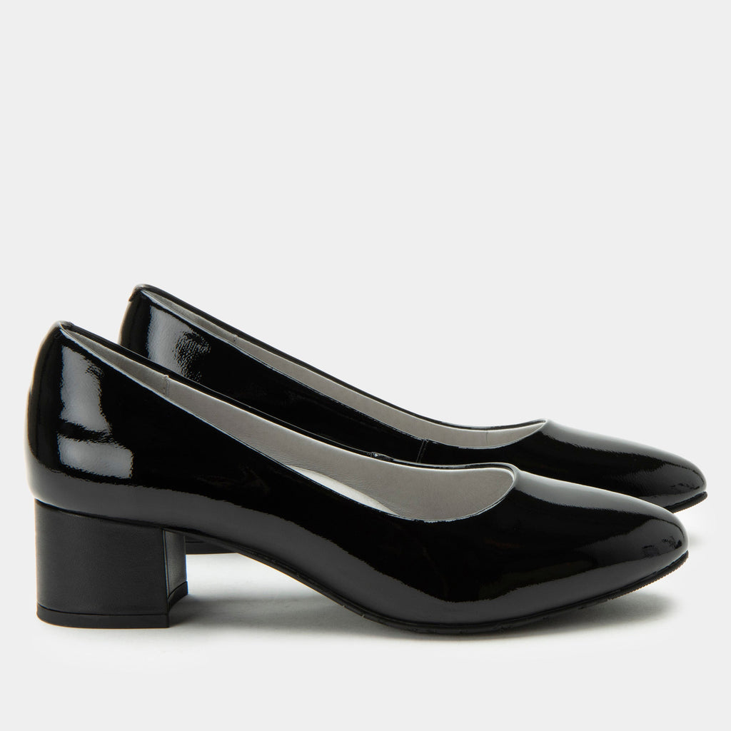 Lisah Black Patent Shoe | Alegria Shoes