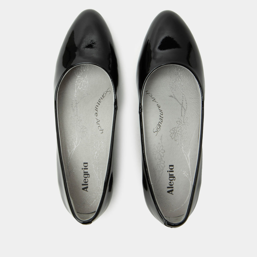 Lisah Black Patent Shoe | Alegria Shoes