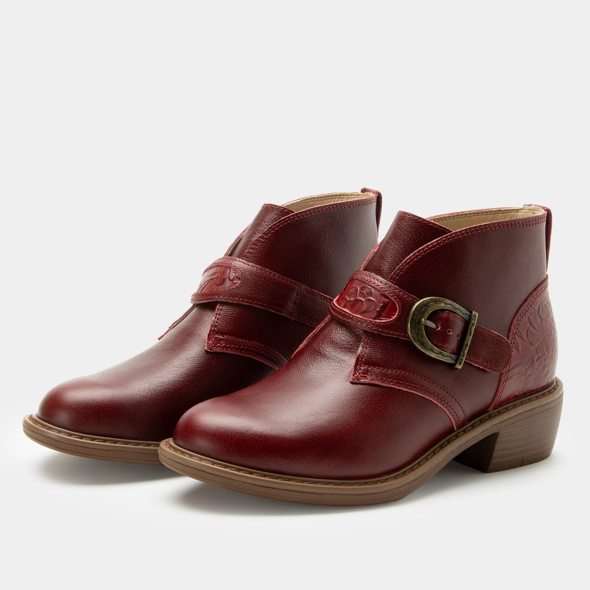 【美品】 アンヌマリーベレッタ ギリー レザー 茶 37 23.5 Mikki Loretta Red Boot - Alegria Shoes