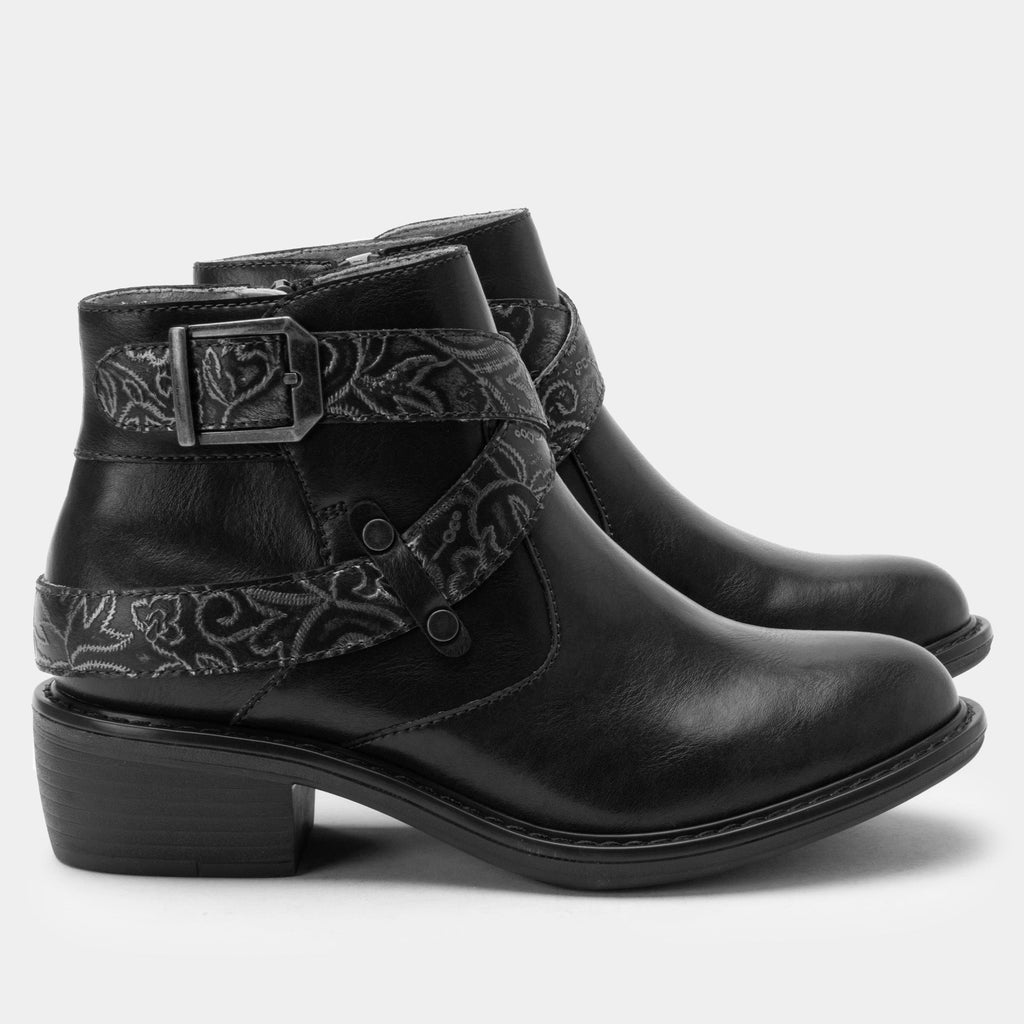 Millie Embroider Me Black Boot | Alegria Shoes