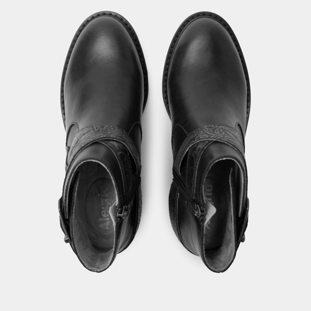 Millie Embroider Me Black Boot | Alegria Shoes
