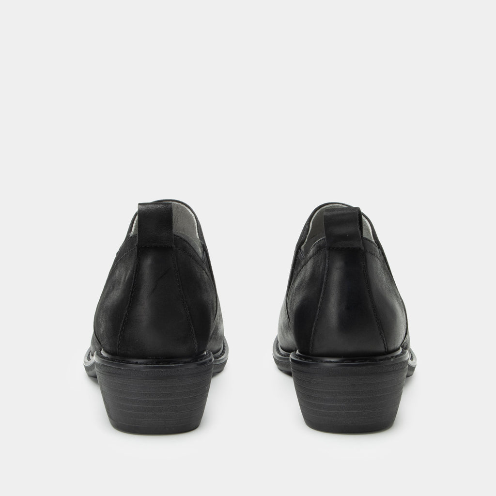 Merle Black Burnish Boot | Alegria Shoes
