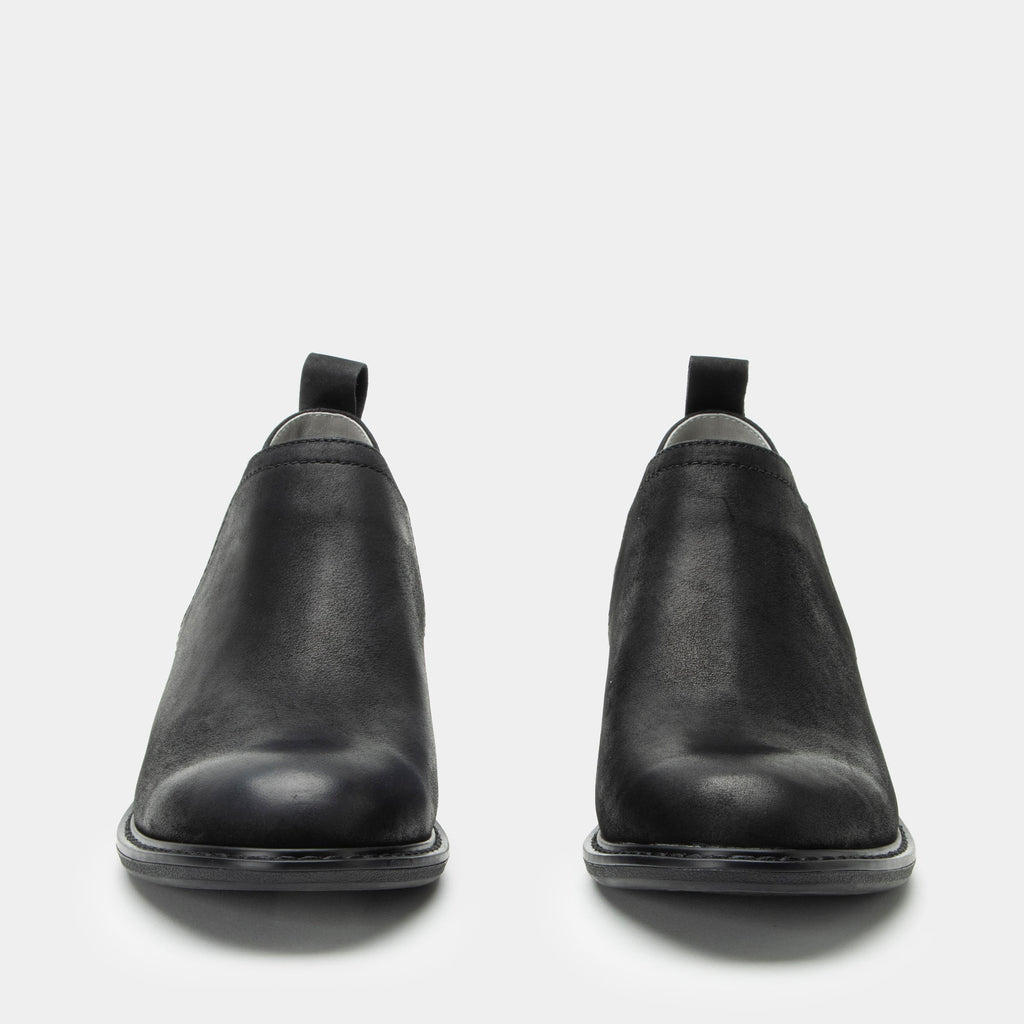 Merle Black Burnish Boot | Alegria Shoes