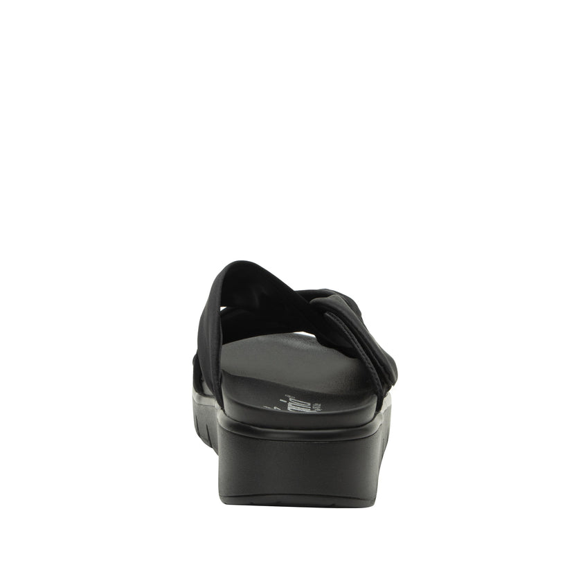 Mylee Black Softie Sandal - Alegria Shoes