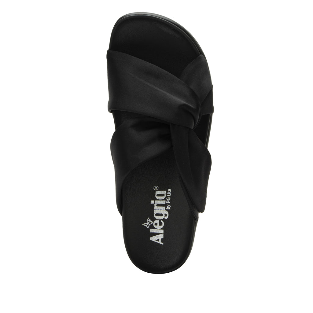 Mylee Black Softie Sandal | Alegria Shoes