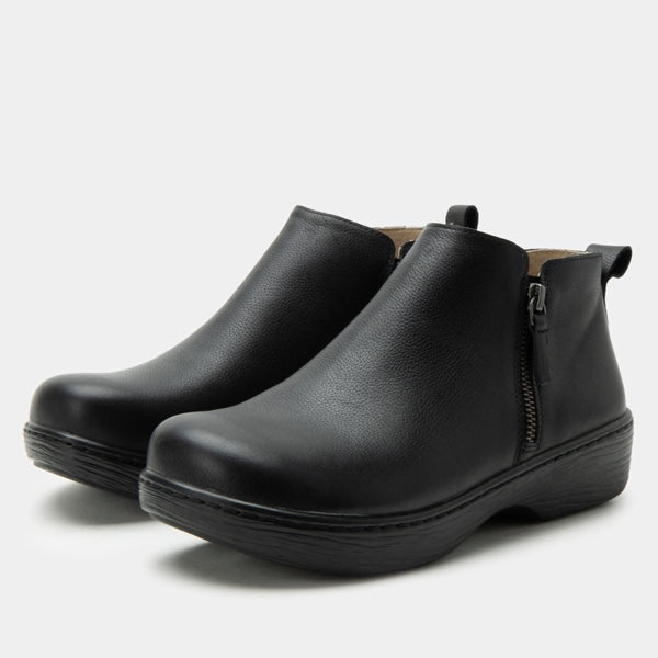 Oaklee Black Bird Boot - Alegria Shoes