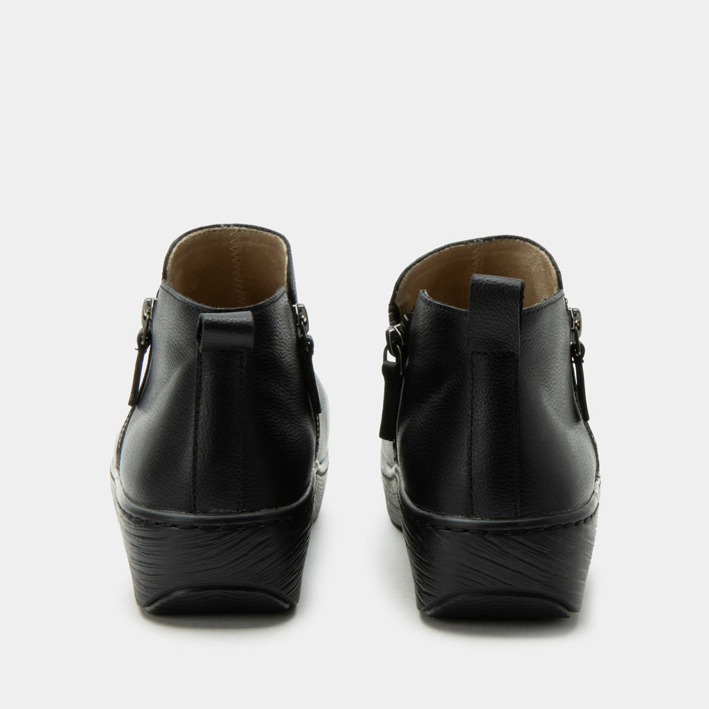 Oaklee Black Bird Boot | Alegria Shoes