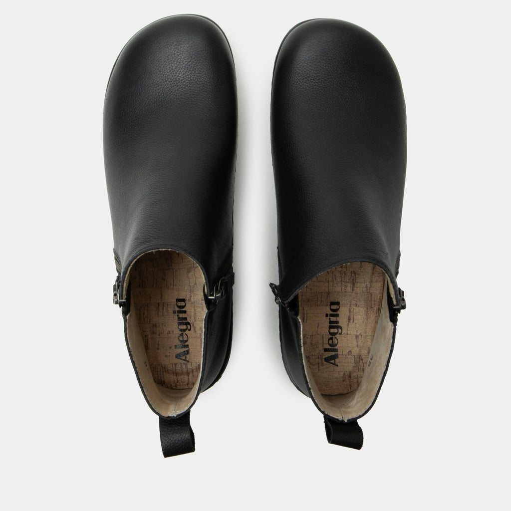 Oaklee Black Bird Boot | Alegria Shoes