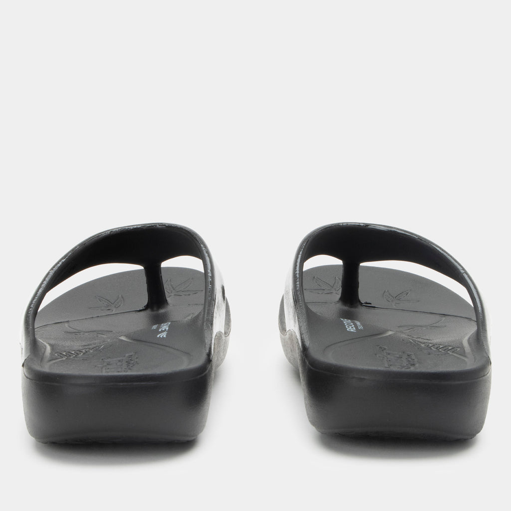 Ode Black Gloss Sandal | Alegria Shoes