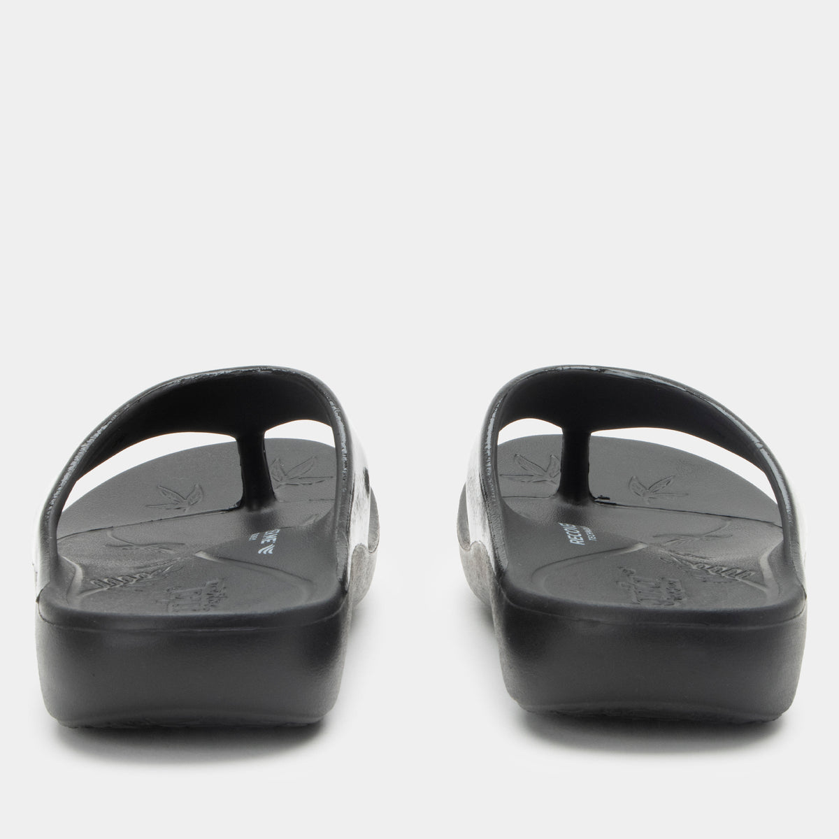 Ode Black Gloss Sandal | Alegria Shoes