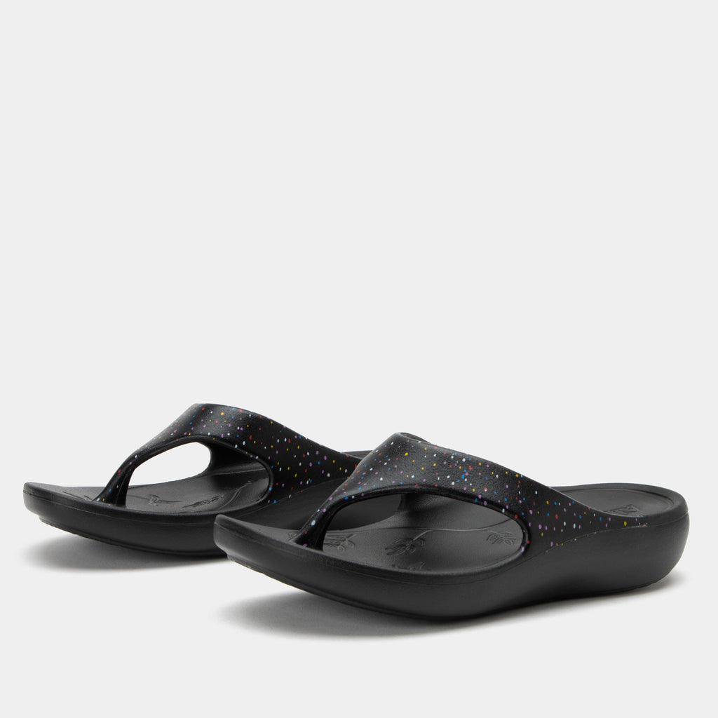 Ode Sprinkles EVA flip-flop sandal on recovery rocker outsole - ODE-763_S1