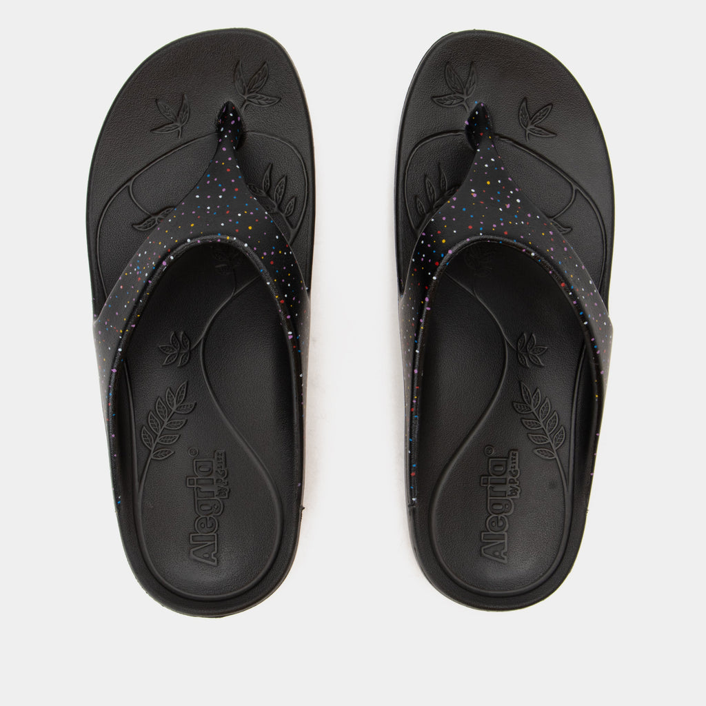 Ode Sprinkles EVA flip-flop sandal on recovery rocker outsole - ODE-763_S3