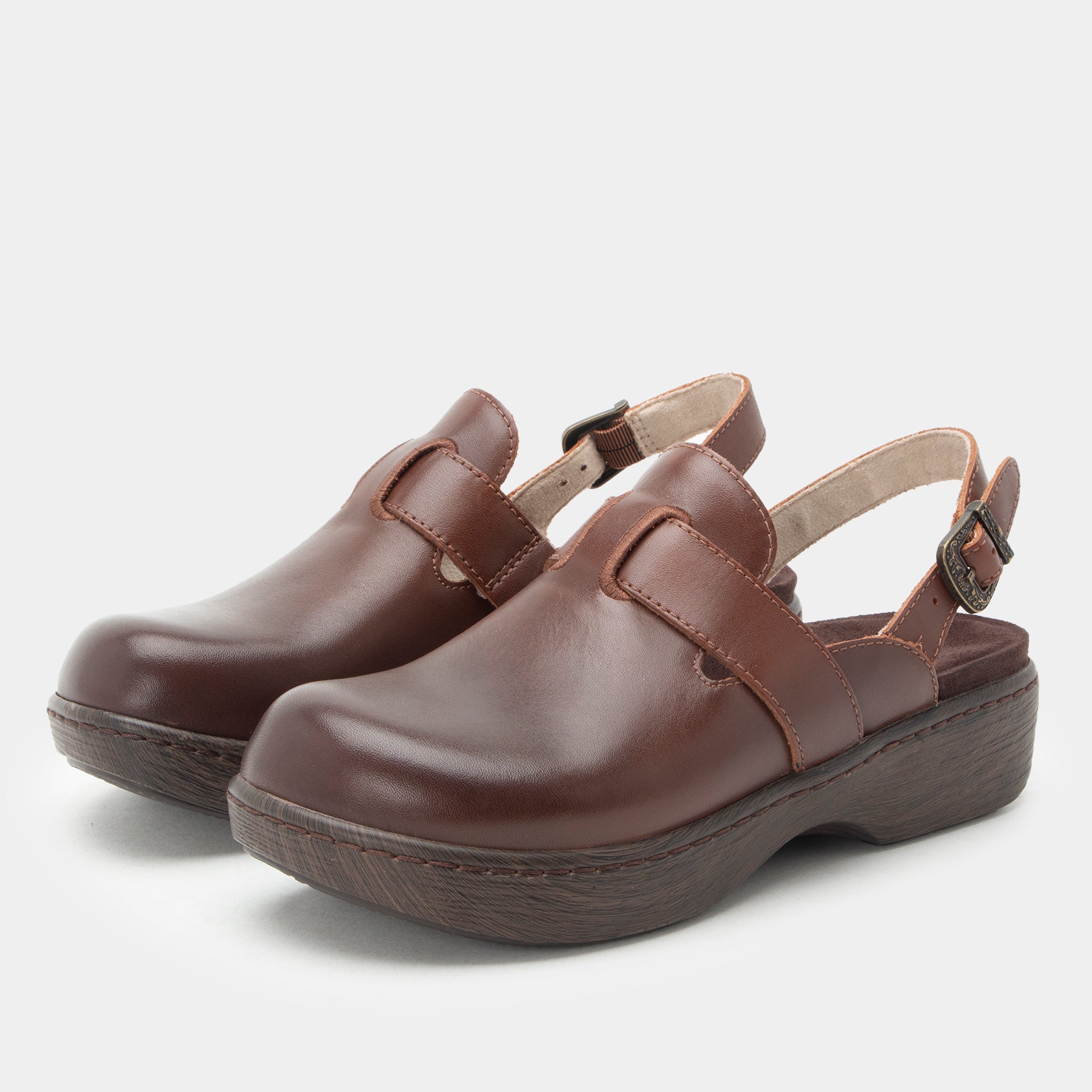 Olanna Chestnut Shoe - Alegria Shoes