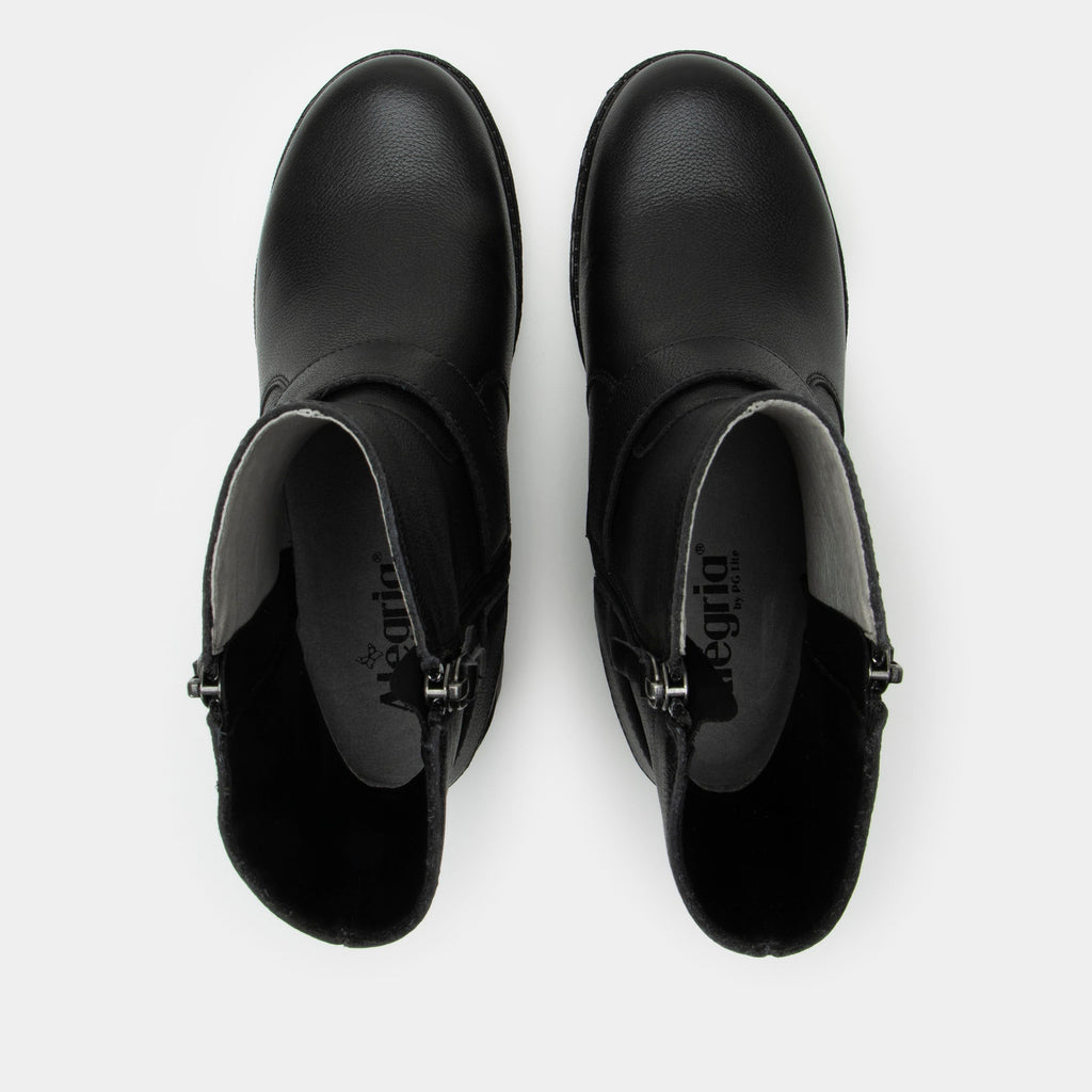 Olympia Black Bird Boot | Alegria Shoes