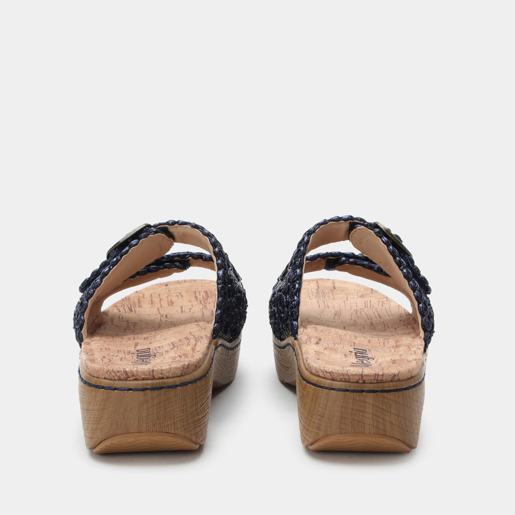 Oona Fancy Navy Sandal | Alegria Shoes