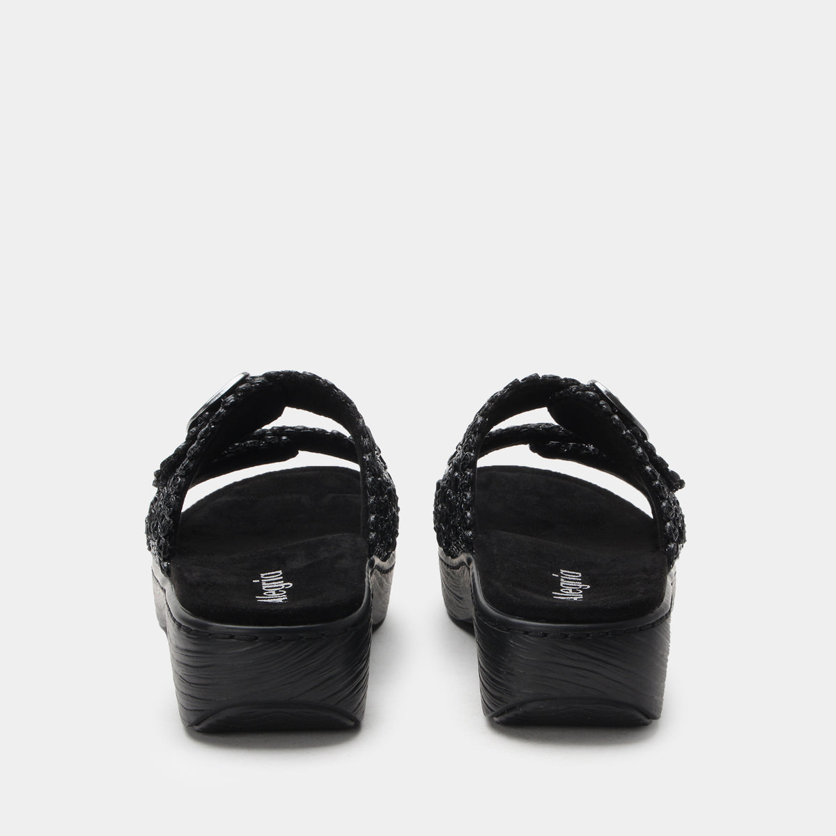 Oona Fancy Black Sandal | Alegria Shoes