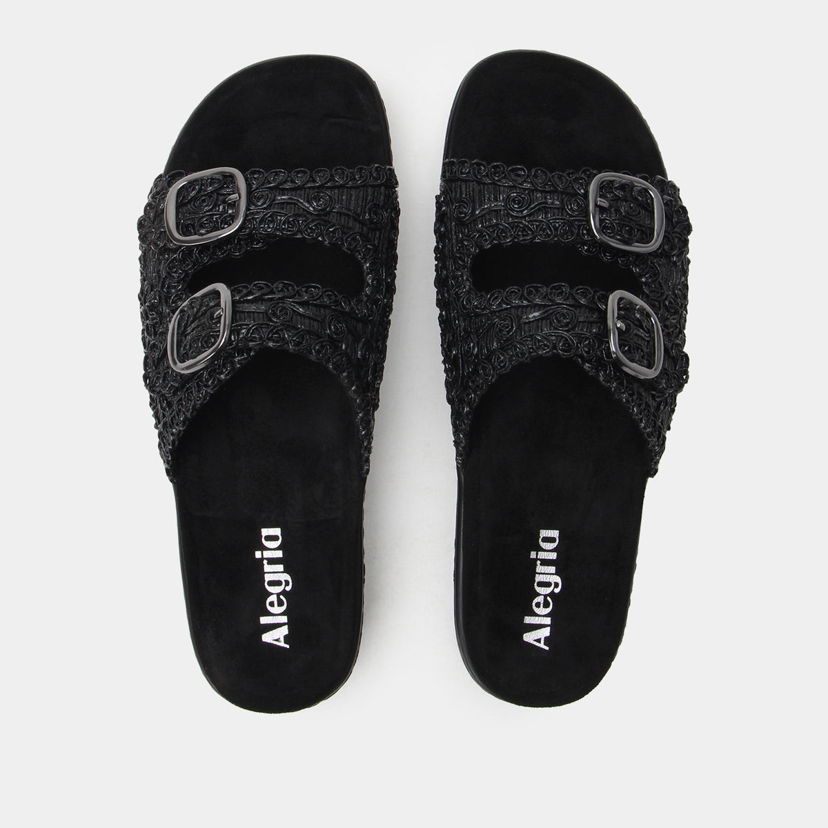 Oona Fancy Black Sandal | Alegria Shoes