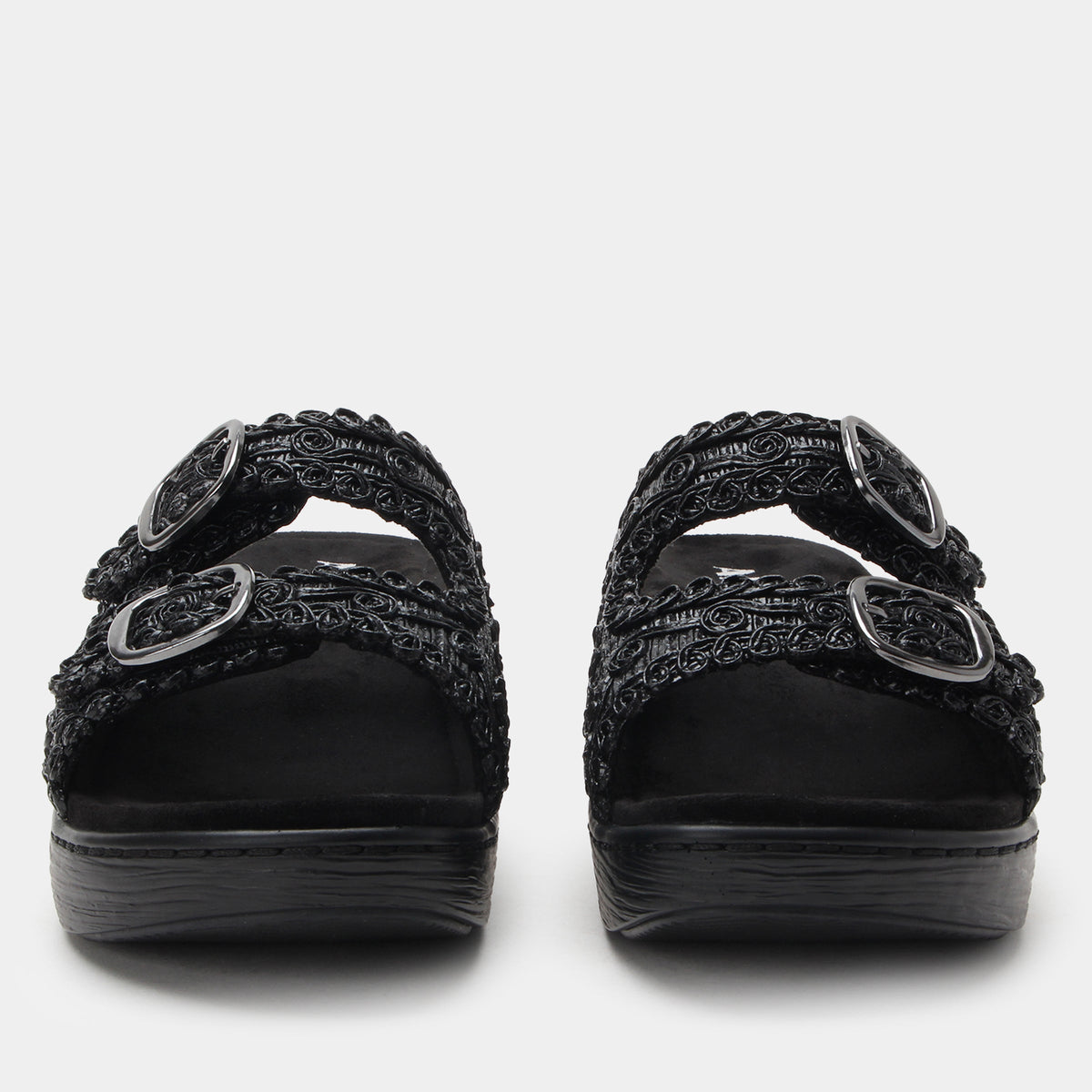 Oona Fancy Black Sandal | Alegria Shoes