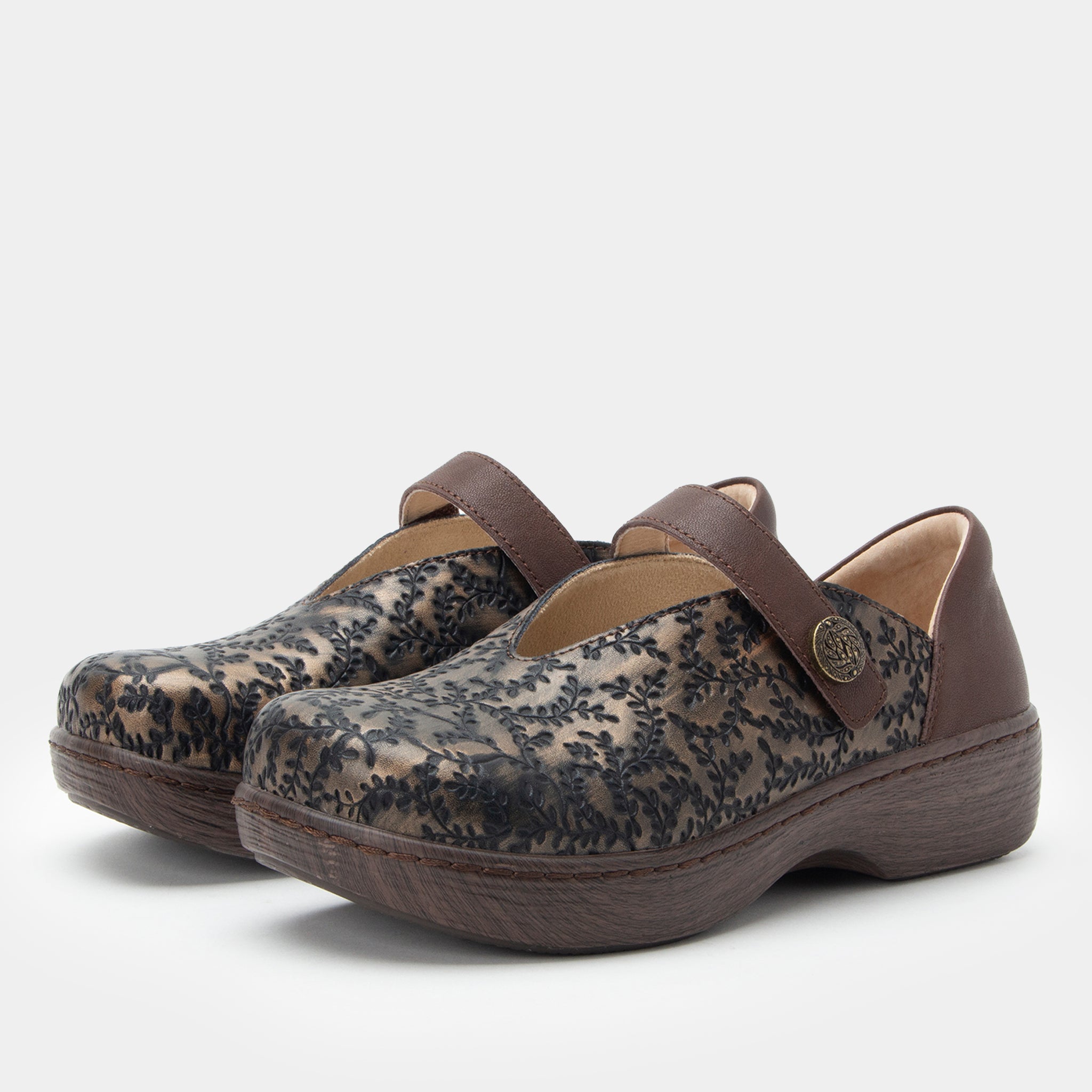 Opheliah Ivy Brush Bronze Shoe - Alegria Shoes