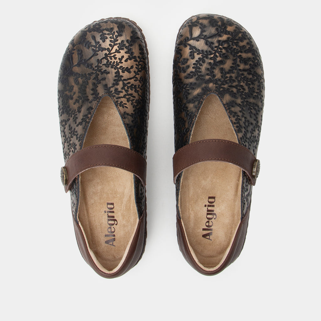 Opheliah Ivy Brush Bronze Shoe - Alegria Shoes