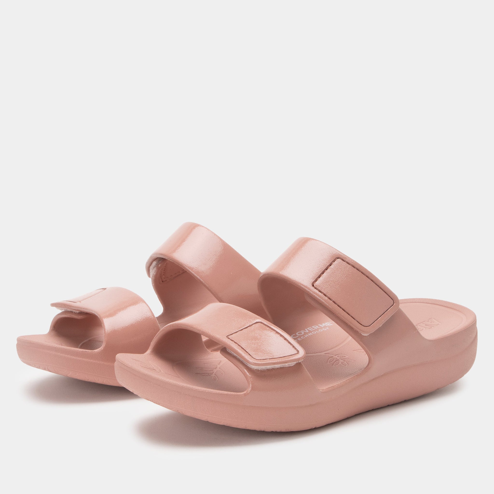Orbyt Dusty Rose Gloss Sandal - Alegria Shoes