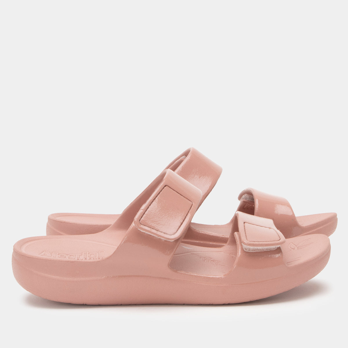 Orbyt Dusty Rose Gloss Sandal | Alegria Shoes