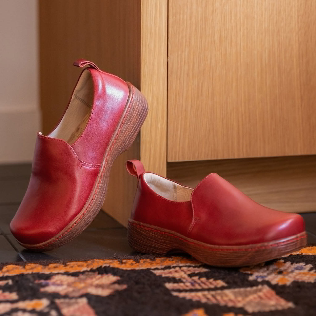 Orygin Borolo Red Shoe | Alegria Shoes