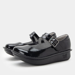 Paloma Black Crinkle Mary Jane