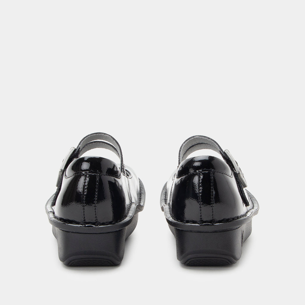 Paloma Black Crinkle mary-jane shoe