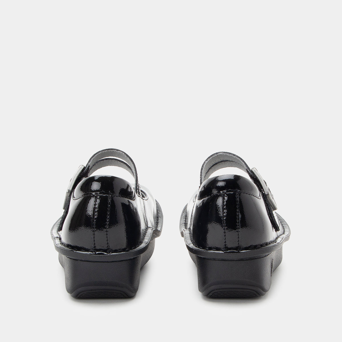 Paloma Black Crinkle mary-jane shoe