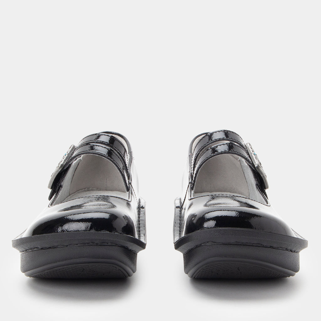 Paloma Black Crinkle mary-jane shoe