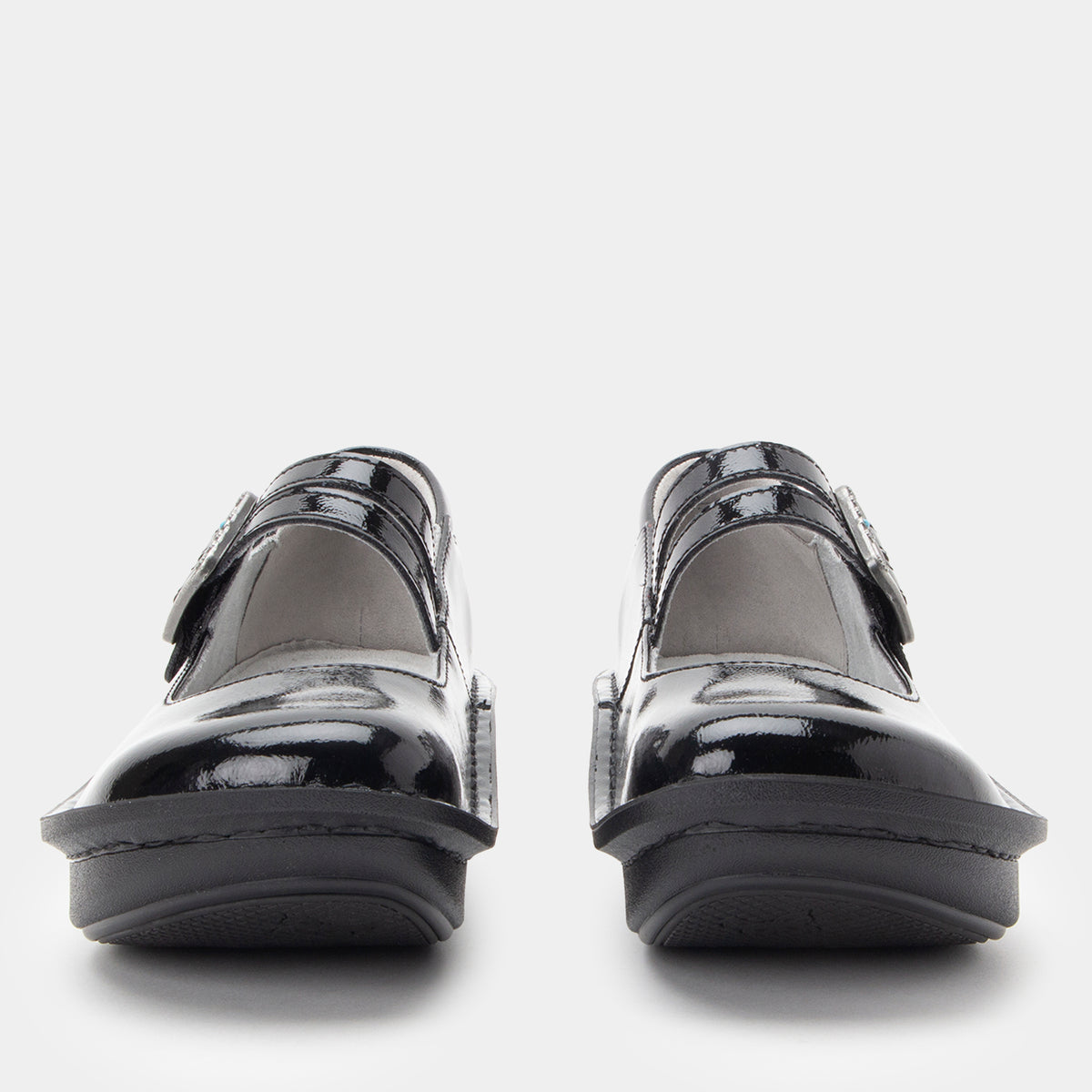 Paloma Black Crinkle mary-jane shoe