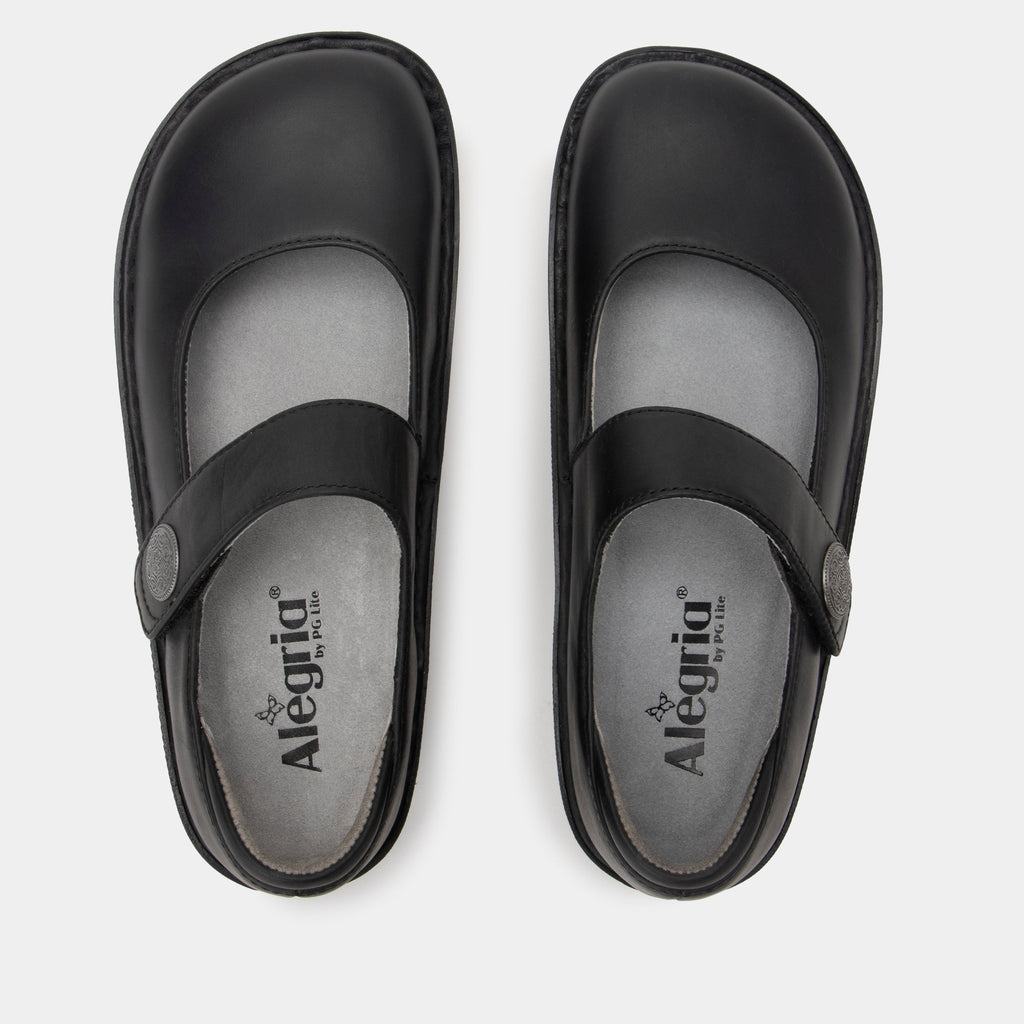Paloma Oiled Black Mary Jane | Alegria Shoes