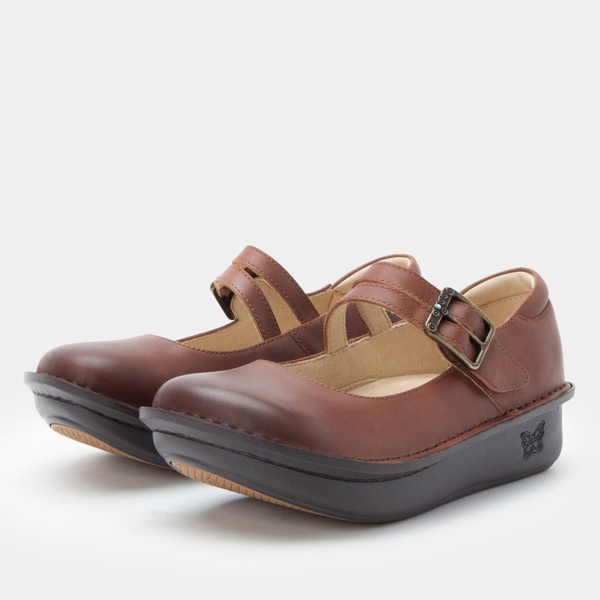 Paloma Chestnut mary-jane shoe 