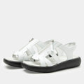 Palmer White Sandal | Alegria Shoes