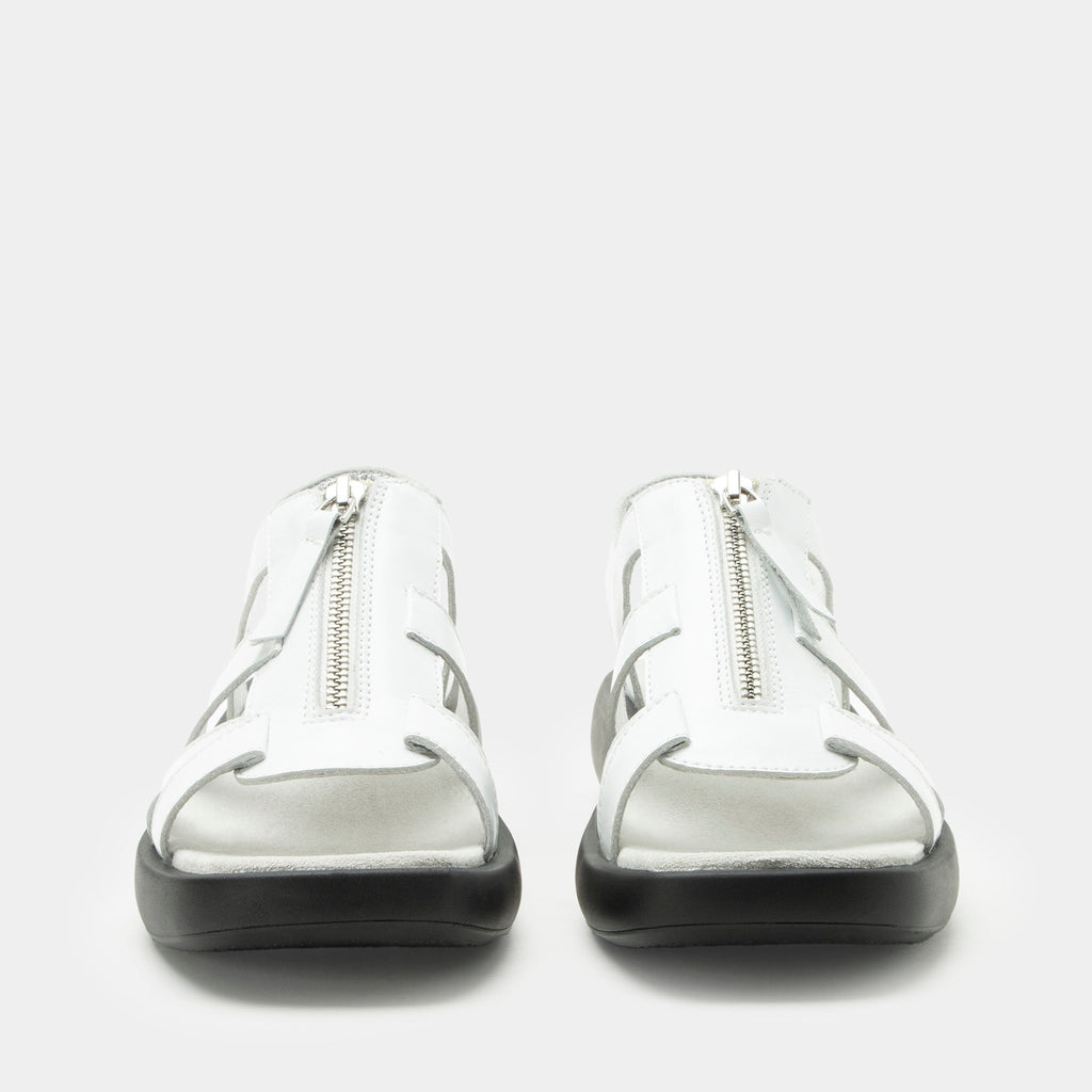 Palmer White Sandal | Alegria Shoes