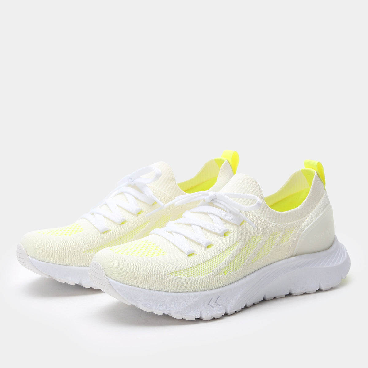 Regale Neon White Shoe | Alegria Shoes