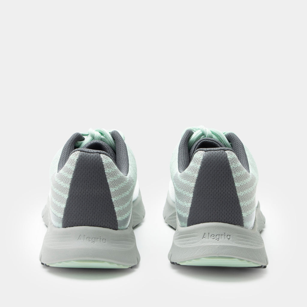 Revl Bio-Mint shoe on a lightweight EVA Rebounce outsole | Lace up shoe with a mint knit upper and grey outsole.